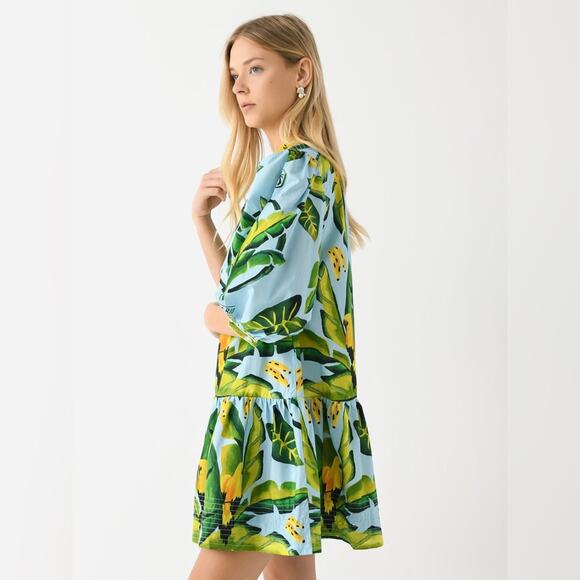 Farm Rio Summer Foliage Scarf Dress - Picture 3 of 9